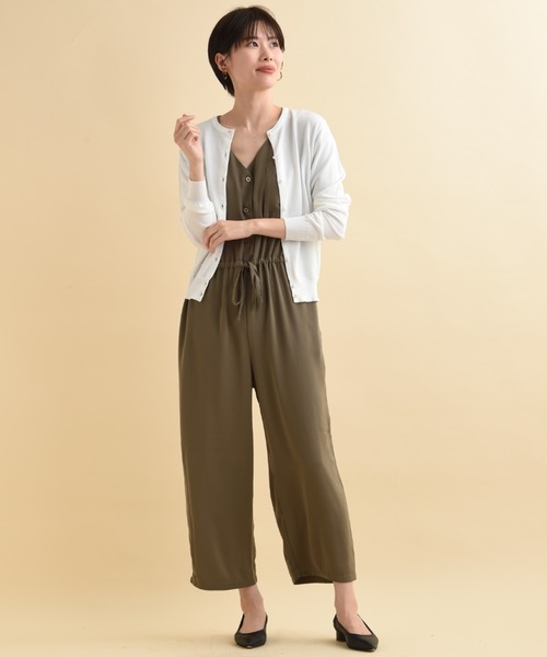 actuel（アクチュエル）の「【マシーンウォッシャブル・ＵＶ・接触冷感】パール釦クルーカーディガン（カーディガン/ボレロ・レディース・オフホワイト/ブルー/ブラック/レッド/グリーン・FREE）」の20枚目の写真