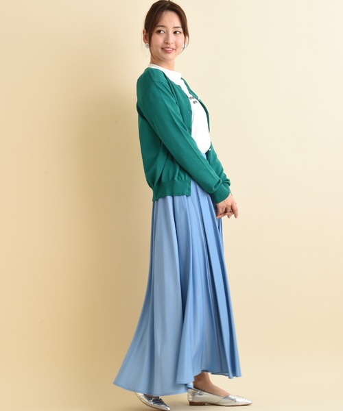 actuel（アクチュエル）の「【マシーンウォッシャブル・ＵＶ・接触冷感】パール釦クルーカーディガン（カーディガン/ボレロ・レディース・オフホワイト/ブルー/ブラック/レッド/グリーン・FREE）」の16枚目の写真