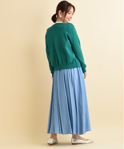 actuel（アクチュエル）の「【マシーンウォッシャブル・ＵＶ・接触冷感】パール釦クルーカーディガン（カーディガン/ボレロ・レディース・オフホワイト/ブルー/ブラック/レッド/グリーン・FREE）」の17枚目の写真