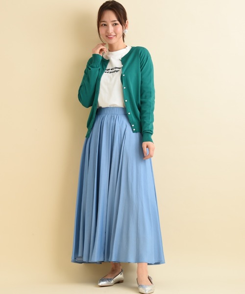 actuel（アクチュエル）の「【マシーンウォッシャブル・ＵＶ・接触冷感】パール釦クルーカーディガン（カーディガン/ボレロ・レディース・オフホワイト/ブルー/ブラック/レッド/グリーン・FREE）」の19枚目の写真