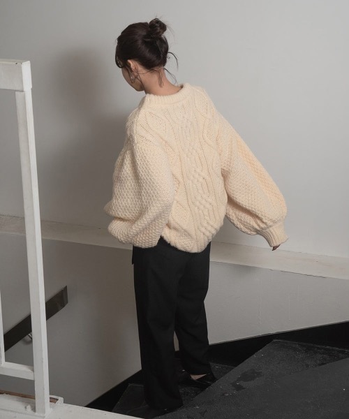 ニット/セーター amiur Amiur（エミレ）の「cable change pattern knit（ニット/セーター