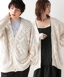 RAGEBLUE | 透かし編みニットカーディガン(カーディガン/ボレロ)