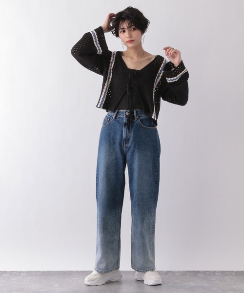 RAGEBLUE（レイジブルー）の「グラデーションデニムワイドパンツ