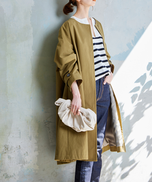 ★最終値下げ★JOURNALSTANDARD コットンナイロンギャバフレアコート JOURNAL STANDARD（ジャーナルスタンダード）の「《追加