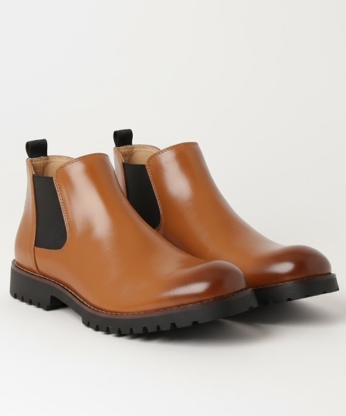 AAA+（サンエープラス）の「軽量ソール サイドゴアブーツ（ブーツ・メンズ・ワイン/キャメル/ネイビー/ブラック/ブラウン・40/41/42/43/44）」の4枚目の写真