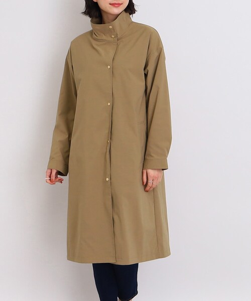 DRESKIP(ドレスキップ)の「◆大人のカジュアルアウター!【撥水】スタンドカラーコート(その他アウター・レディース・カーキ/ブラック/サンドベージュ・03/02)」の3枚目の写真