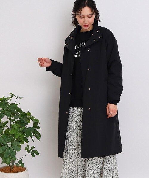 DRESKIP(ドレスキップ)の「◆大人のカジュアルアウター!【撥水】スタンドカラーコート(その他アウター・レディース・カーキ/ブラック/サンドベージュ・03/02)」の13枚目の写真