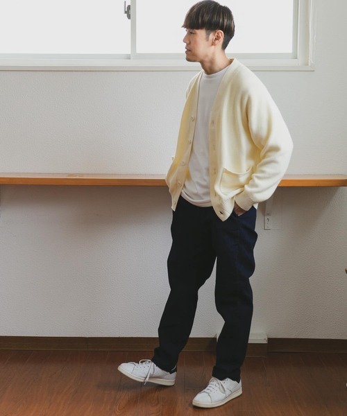 URBAN RESEARCH DOORS（アーバンリサーチドアーズ）の「ハードニットカーディガン（カーディガン/ボレロ・メンズ・ホワイト/ネイビー/グリーン系その他/オレンジ・MEDIUM/LARGE）」の13枚目の写真