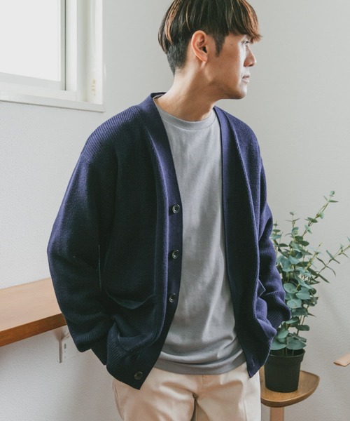 URBAN RESEARCH DOORS（アーバンリサーチドアーズ）の「ハードニットカーディガン（カーディガン/ボレロ・メンズ・ホワイト/ネイビー/グリーン系その他/オレンジ・MEDIUM/LARGE）」の21枚目の写真