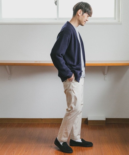 URBAN RESEARCH DOORS（アーバンリサーチドアーズ）の「ハードニットカーディガン（カーディガン/ボレロ・メンズ・ホワイト/ネイビー/グリーン系その他/オレンジ・MEDIUM/LARGE）」の11枚目の写真