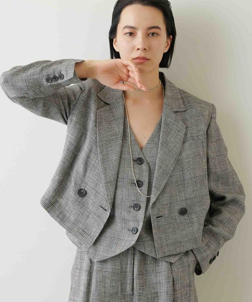 Whim Gazette（ウィムガゼット）の「リネングレンチェックベスト