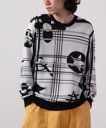 EVOLUTION（エボリューション）の「Jacquard crew-neck knit sweater / ジャガード クルーネックニットセーター unisex（ニット/セーター）」