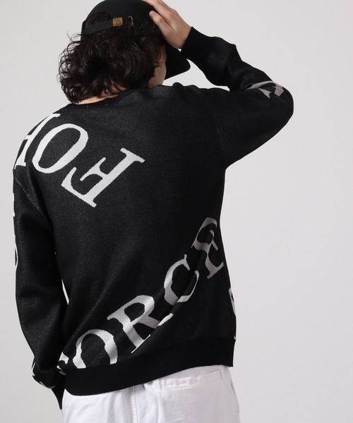 【セール】Jacquard crew-neck knit sweater / ジャガード クルーネックニットセーター unisex（ニット/セーター）｜EVOLUTION（エボリューション）