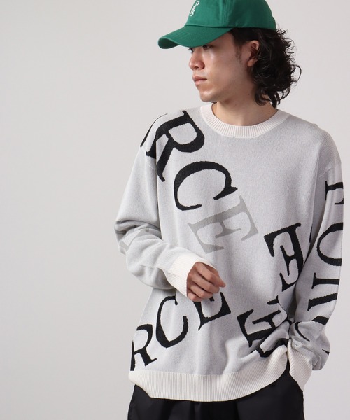 【セール】Jacquard crew-neck knit sweater / ジャガード クルーネックニットセーター unisex（ニット/セーター）｜EVOLUTION（エボリューション）