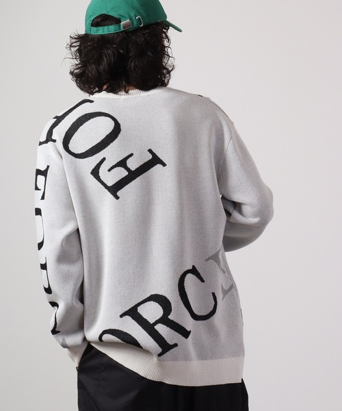 【セール】Jacquard crew-neck knit sweater / ジャガード クルーネックニットセーター unisex（ニット/セーター）｜EVOLUTION（エボリューション）