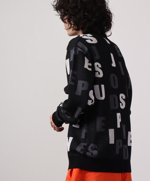 【セール】Jacquard crew-neck knit sweater / ジャガード クルーネックニットセーター unisex（ニット/セーター）｜EVOLUTION（エボリューション）