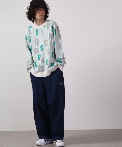 【セール】Jacquard crew-neck knit sweater / ジャガード クルーネックニットセーター unisex（ニット/セーター）｜EVOLUTION（エボリューション）