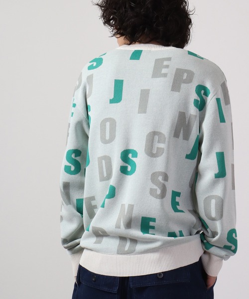 【セール】Jacquard crew-neck knit sweater / ジャガード クルーネックニットセーター unisex（ニット/セーター）｜EVOLUTION（エボリューション）