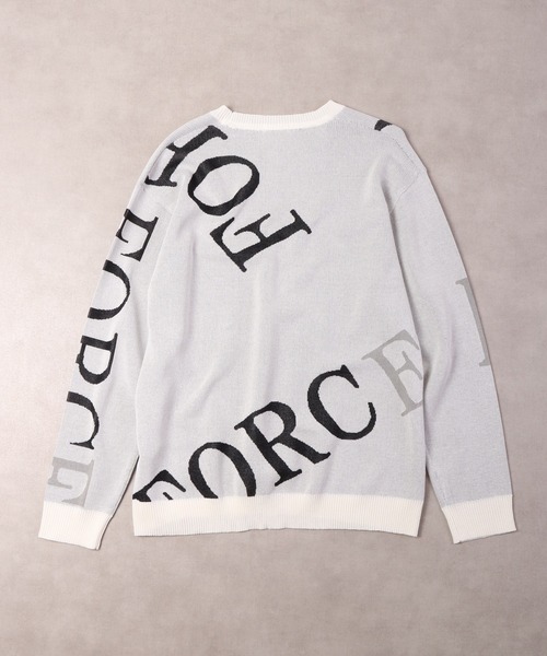 【セール】Jacquard crew-neck knit sweater / ジャガード クルーネックニットセーター unisex（ニット/セーター）｜EVOLUTION（エボリューション）
