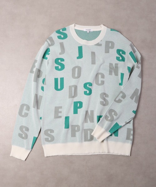 【セール】Jacquard crew-neck knit sweater / ジャガード クルーネックニットセーター unisex（ニット/セーター）｜EVOLUTION（エボリューション）