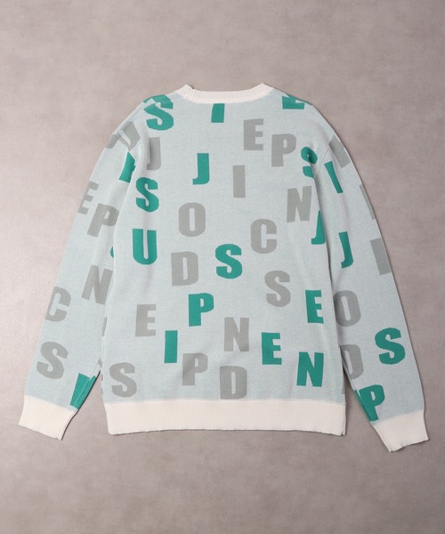 【セール】Jacquard crew-neck knit sweater / ジャガード クルーネックニットセーター unisex（ニット/セーター）｜EVOLUTION（エボリューション）