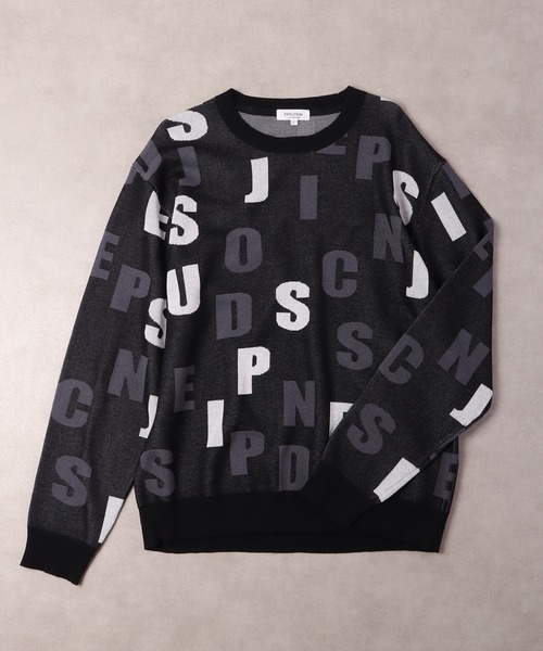 【セール】Jacquard crew-neck knit sweater / ジャガード クルーネックニットセーター unisex（ニット/セーター）｜EVOLUTION（エボリューション）