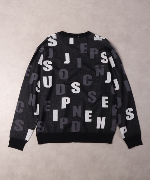 【セール】Jacquard crew-neck knit sweater / ジャガード クルーネックニットセーター unisex（ニット/セーター）｜EVOLUTION（エボリューション）