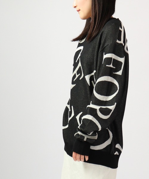 【セール】Jacquard crew-neck knit sweater / ジャガード クルーネックニットセーター unisex（ニット/セーター）｜EVOLUTION（エボリューション）