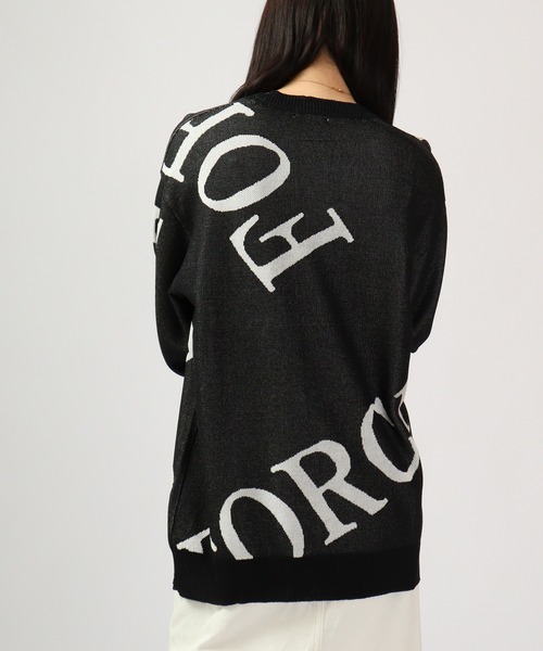 【セール】Jacquard crew-neck knit sweater / ジャガード クルーネックニットセーター unisex（ニット/セーター）｜EVOLUTION（エボリューション）