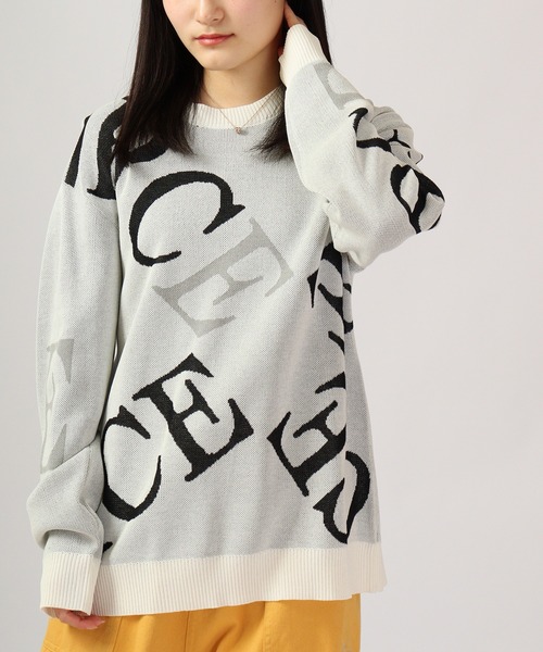 【セール】Jacquard crew-neck knit sweater / ジャガード クルーネックニットセーター unisex（ニット/セーター）｜EVOLUTION（エボリューション）