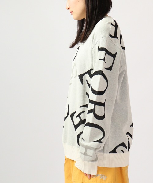 【セール】Jacquard crew-neck knit sweater / ジャガード クルーネックニットセーター unisex（ニット/セーター）｜EVOLUTION（エボリューション）