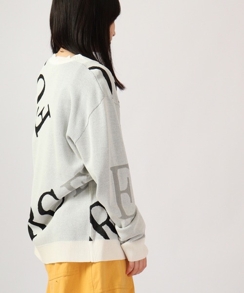 【セール】Jacquard crew-neck knit sweater / ジャガード クルーネックニットセーター unisex（ニット/セーター）｜EVOLUTION（エボリューション）