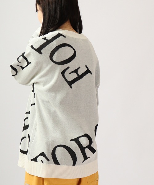 【セール】Jacquard crew-neck knit sweater / ジャガード クルーネックニットセーター unisex（ニット/セーター）｜EVOLUTION（エボリューション）