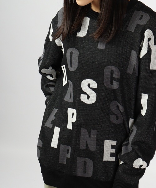 【セール】Jacquard crew-neck knit sweater / ジャガード クルーネックニットセーター unisex（ニット/セーター）｜EVOLUTION（エボリューション）