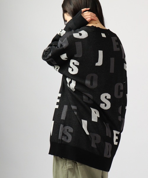 【セール】Jacquard crew-neck knit sweater / ジャガード クルーネックニットセーター unisex（ニット/セーター）｜EVOLUTION（エボリューション）