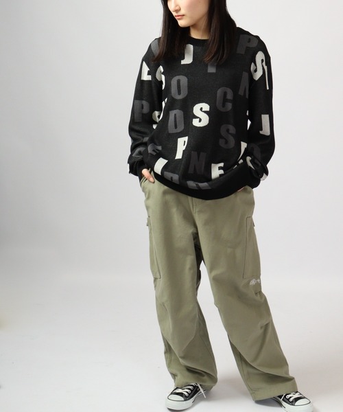 【セール】Jacquard crew-neck knit sweater / ジャガード クルーネックニットセーター unisex（ニット/セーター）｜EVOLUTION（エボリューション）