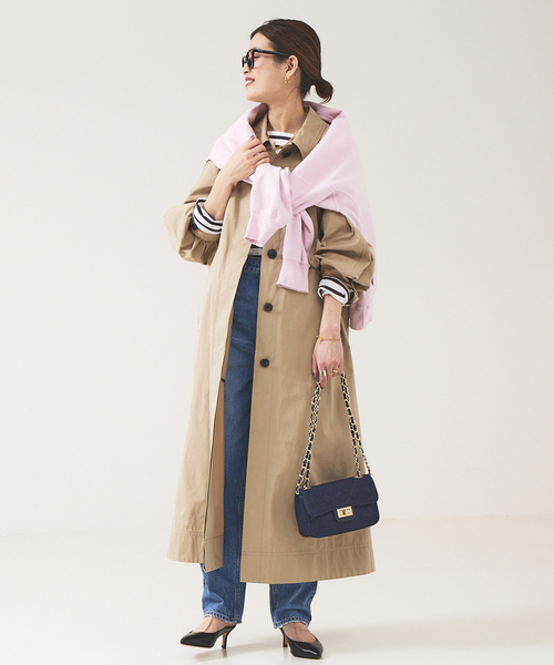 Rouge vif（ルージュヴィフ）の「【Le minor/ルミノア】別注 ボーダーカットソー（Tシャツ/カットソー・レディース・ブラック・フリー）」の7枚目の写真