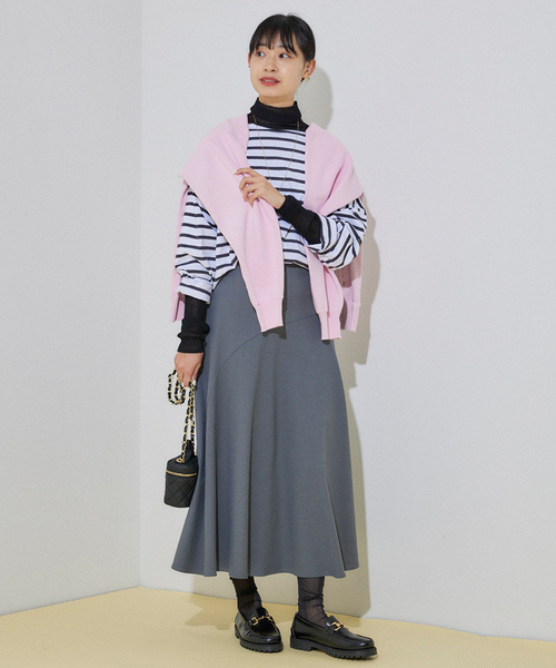 Rouge vif（ルージュヴィフ）の「【Le minor/ルミノア】別注 ボーダーカットソー（Tシャツ/カットソー・レディース・ブラック・フリー）」の14枚目の写真