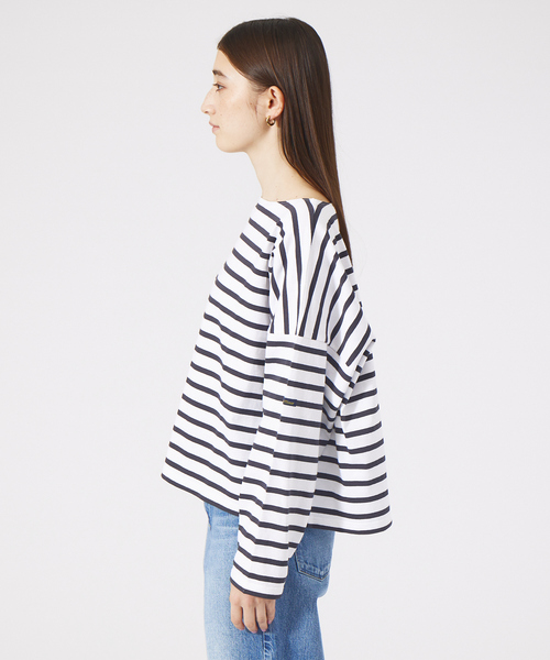 Rouge vif（ルージュヴィフ）の「【Le minor/ルミノア】別注 ボーダーカットソー（Tシャツ/カットソー・レディース・ブラック・フリー）」の18枚目の写真