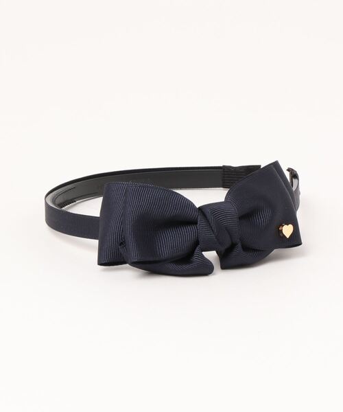 ROPE' PICNIC(ロペピクニック)の「【KIDS】グログランリボンカチューシャ(カチューシャ・キッズ・キナリ/ネイビー/ラベンダー・FREE)」の4枚目の写真