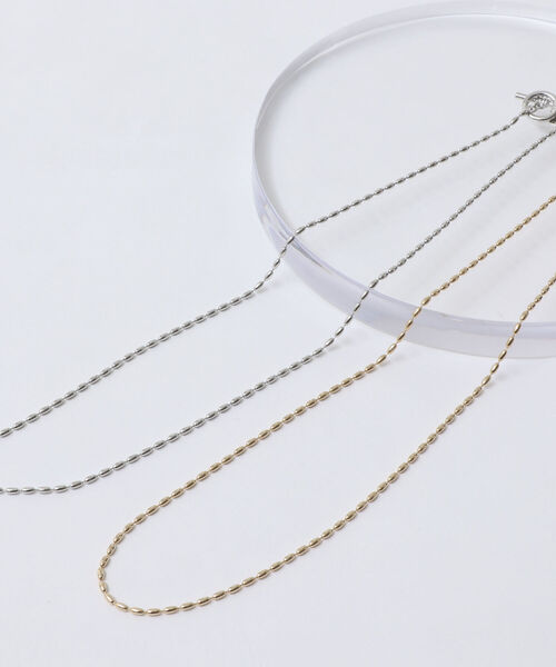 NOLLEY’S（ノーリーズ）の「ライスボールY字2wayネックレス（ネックレス・レディース・シルバー/ゴールド・FREE）」の4枚目の写真