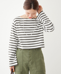 期間限定価格商品 IENA（イエナ）の「ボーダーフレンチスリーブTシャツ◇（Tシャツ カットソー(半袖/袖なし)