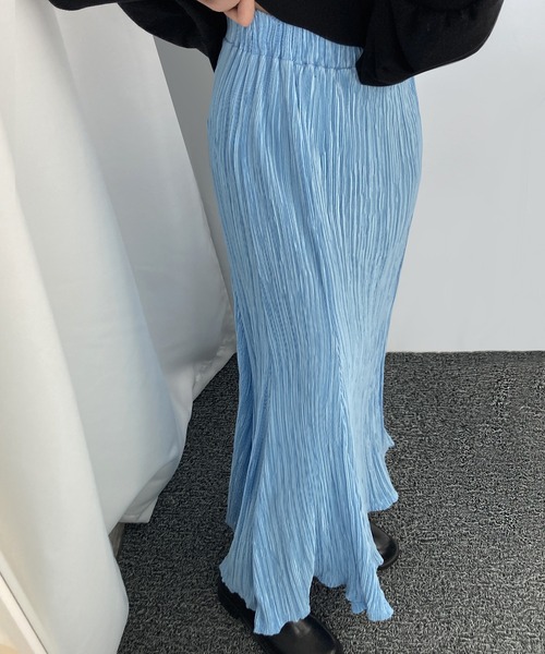 fd style（エフディ スタイル）の「ロングプリーツスカート（スカート・レディース・LT.Gray/DK.Gray/Cream/LT.Blue/Black/Beige・FREE）」の19枚目の写真