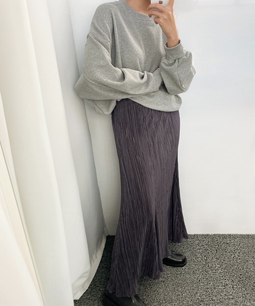 fd style（エフディ スタイル）の「ロングプリーツスカート（スカート・レディース・LT.Gray/DK.Gray/Cream/LT.Blue/Black/Beige・FREE）」の20枚目の写真