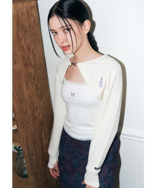 ファンシークラブ　トレーナー　蝶々　韓国 A'GEM/9 × .kom 『 FANCY CLUB/ファンシークラブ』 LACE PIERID