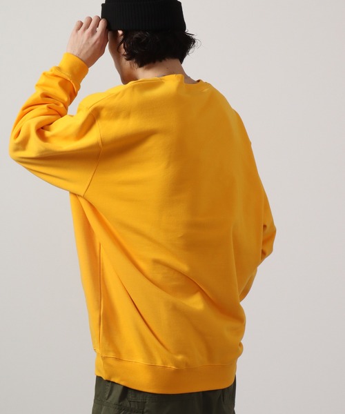 MISHKA CREW プルオーバー スウェットトレーナー CREAMY