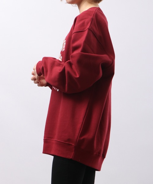 MISHKA CREW プルオーバー スウェットトレーナー CREAMY