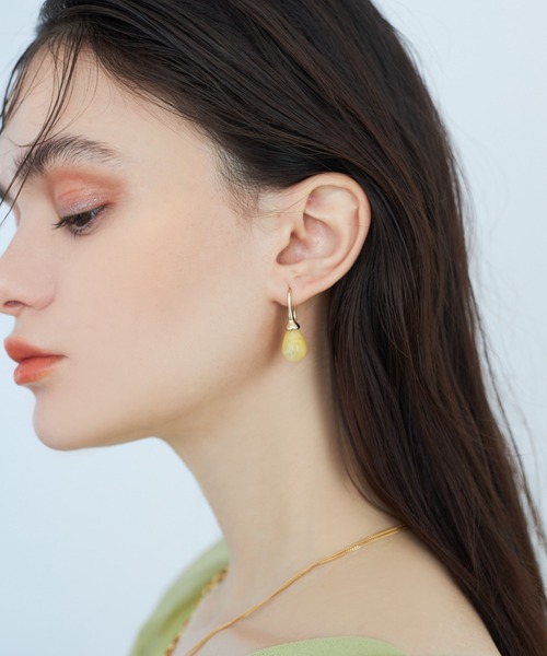 セール】ドロップストーンピアス（ピアス（両耳用））｜eimy