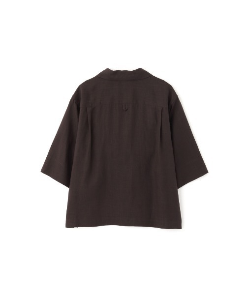 マーガレットハウエル　LINEN VOILE ヨーロッパリネン　シャツ　キャメル マーガレットハウエル LINEN VOILE ヨーロッパリネン シャツ