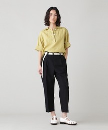 MARGARET HOWELL リネン半袖ブラウス パフスリーブ MARGARET HOWELL リネン半袖ブラウス パフスリーブ トップス